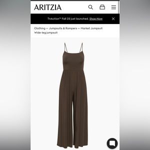 Aritzia Wide Leg Market Jumpsuit - Size Medium - New with Tags